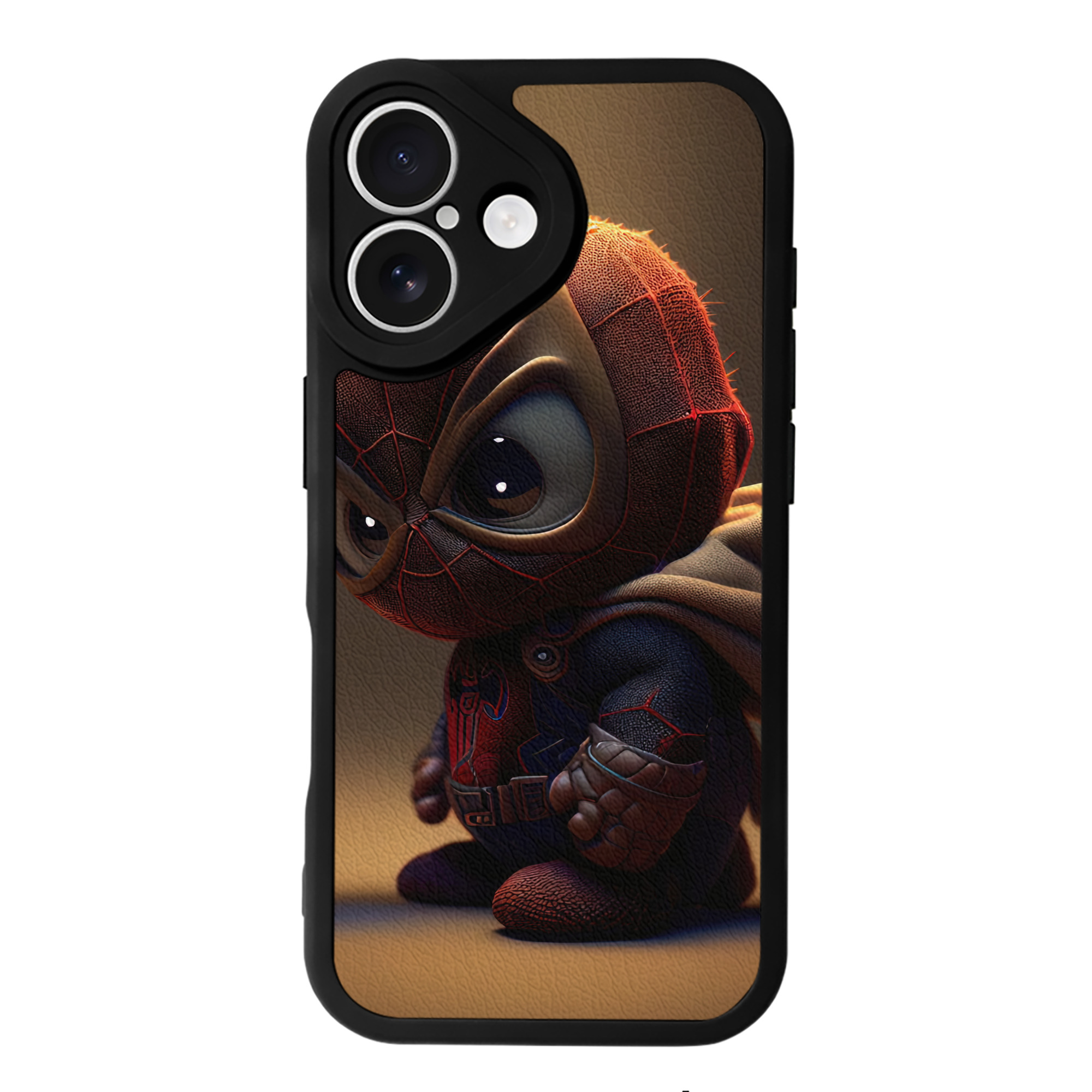 （画像用） Spider Man スパイダーマン 【iPhone 16シリーズ対応】シリコンスマホケース（レザー調） 材質：シリコン